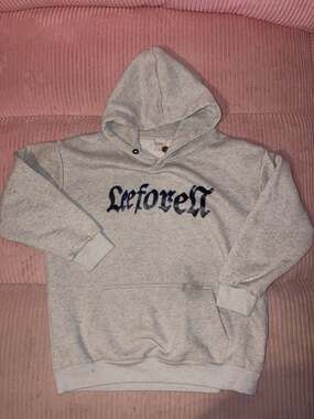 XIAO Afterlife Hoodie Size M Grey Graphic Pullover Streetwear